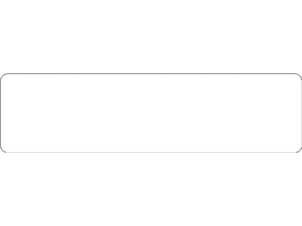 Avery 3433, Vit, Rektangel, 163 x 43 mm, Kuvert, papper, 1000 styck