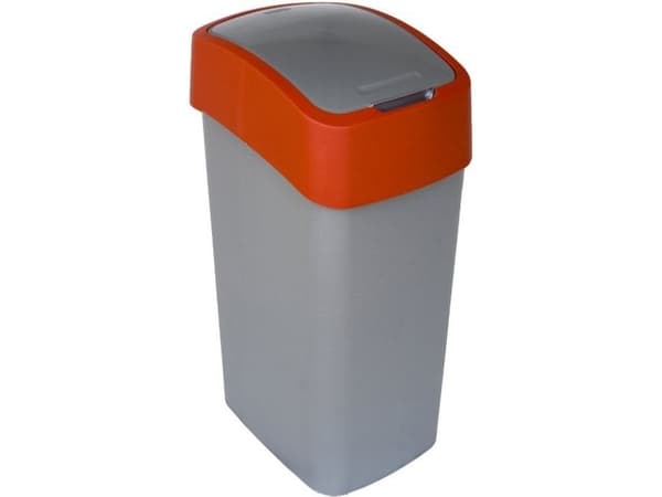 Curver Pacific Flip avfallskärl för källsortering lutande 50L röd ...