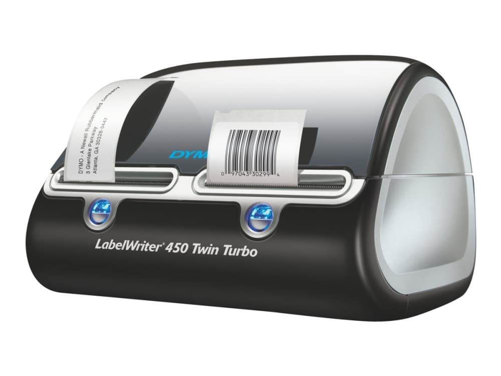 DYMO LabelWriter 450 Twin Turbo - Etikettskrivare - direkt termisk - Rulle (6,2 cm) - 600 x 300 dpi - upp till 71 etiketter/min - kapacitet: 2 valsar