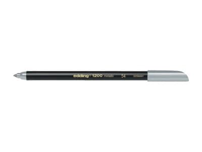 edding 1200 - Fibertuppenn - sølv, gull, metallrød, metallgrønn, metallblå, metallfiolett - vannbasert blekk - 0.5-1 mm (en pakke 6)