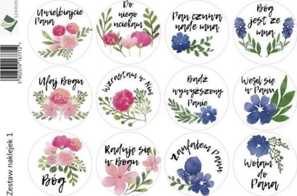 Sharon klistermärken - blommor