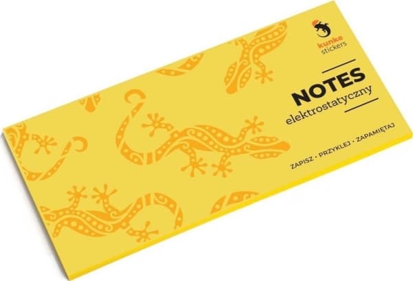 Yellow electrostatic notebook with 100 sheets