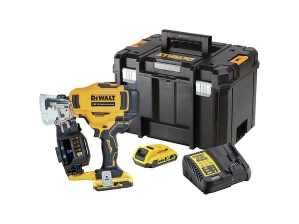 DeWALT DCN45RND2, Spikpistol, Svart, Gul, Batteri, Litium-Ion (Li-Ion), 2 Ah, 18 V
