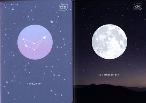 Notebook A5/96K, checkered Shape Galaxy (10 pcs.)