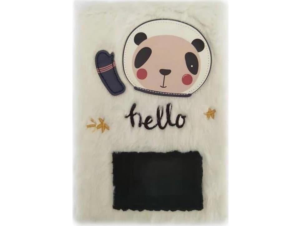 Plush notebook A5/80K Panda EASY