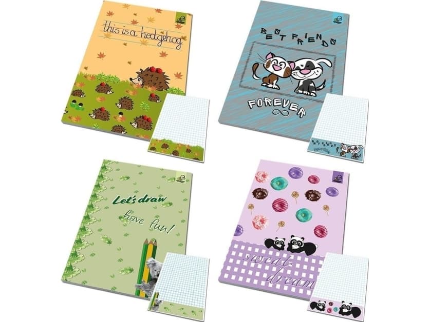 Notebook A6 overprint BFF animals (10 pieces)