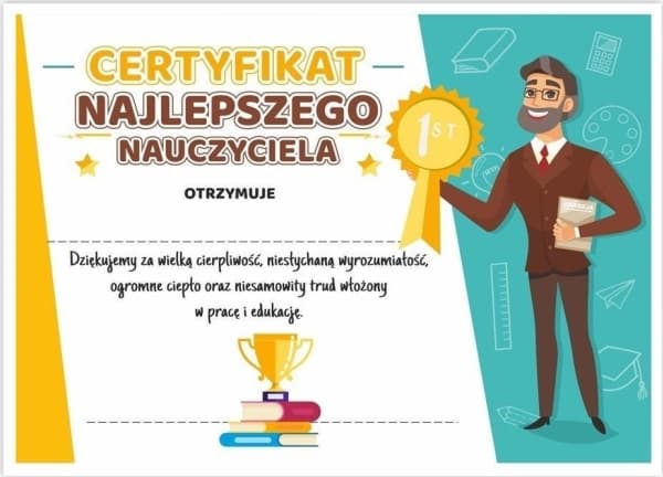 LearnHow A4 Certifikat för bästa lärare 30st