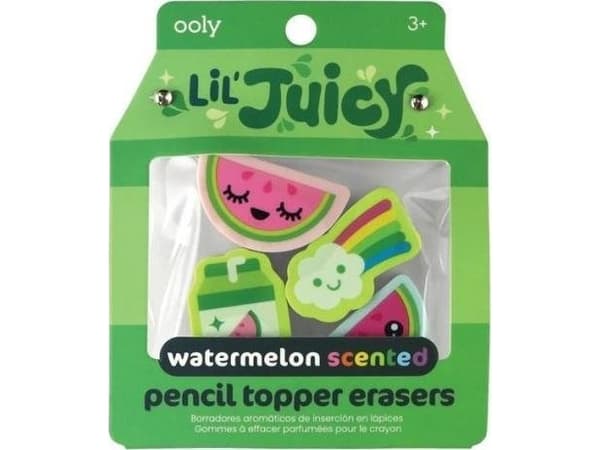 Ooly Blyertssuddgummin med fruktdoft Vattenmelon 4st