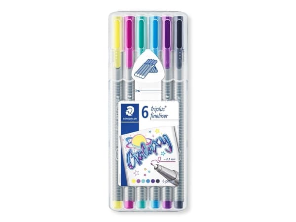 Staedtler Triplus Galaxy fineliner 6 farger STAEDTLER