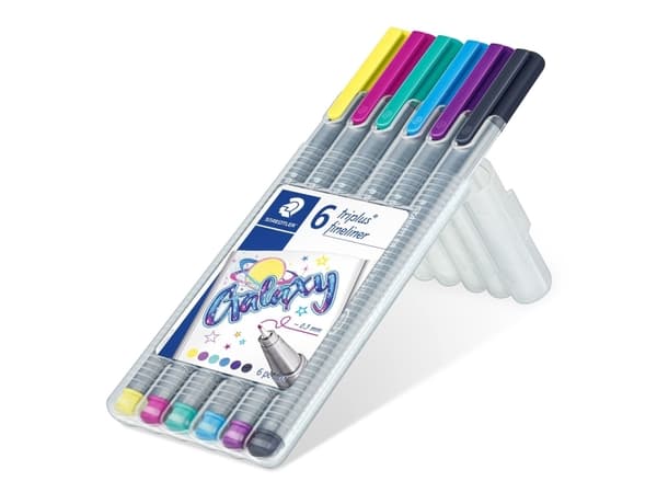 Staedtler Triplus Galaxy fineliner 6 farger STAEDTLER