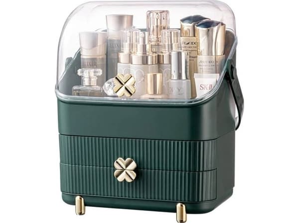 Strado Casket organisatör kosmetik smyckeskrin (flaskgrön) universal