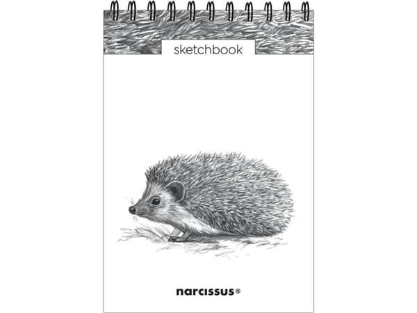Narcissus Sketchbook A5/60K på en spiral - Pinnsvin