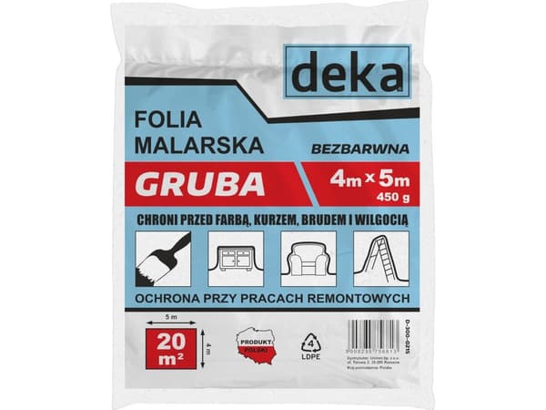 Målningsfolie EPM PAINTING FOIL THICK CLEAR 4 * 5M 450G
