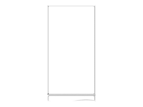 Zebra 3010837-T, White, Self-adhesive printer label, Paper, Thermal transfer, Permanent, Universal