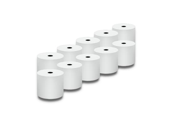Qoltec - Valkoinen - Rulla (5,7 cm x 40 m) - 55 g/m² - 10 rullaa (10 rullaa) lämpökopiopiopaperia