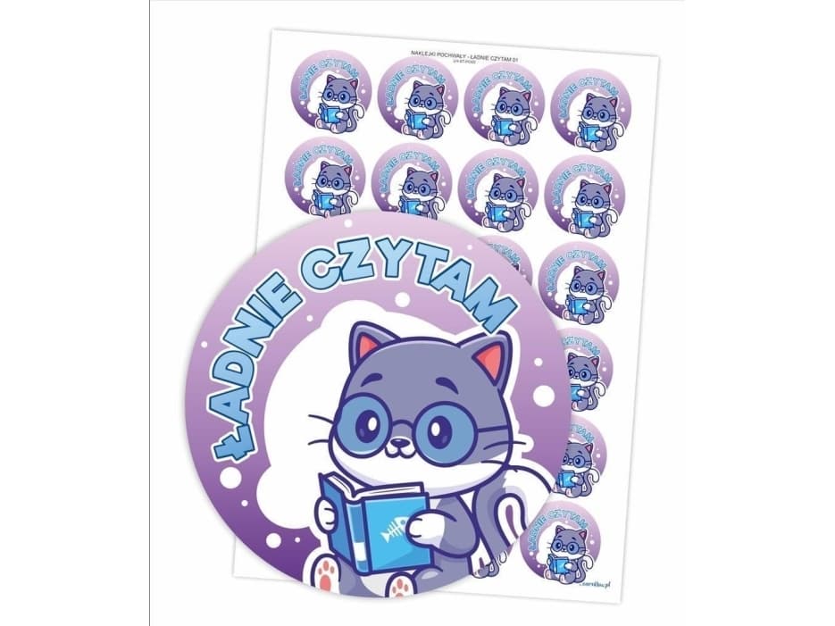 Praise stickers - I read nicely 24 pcs