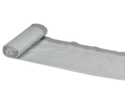 Affaldspose m/snøreluk 20L - Grå, LLDPE/virgin, t/let affald,44x50cm, 3 ruller a 20 poser