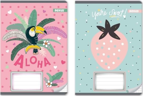 Beniamin Notebook A5/16K, rutenett, jente (20 stk)