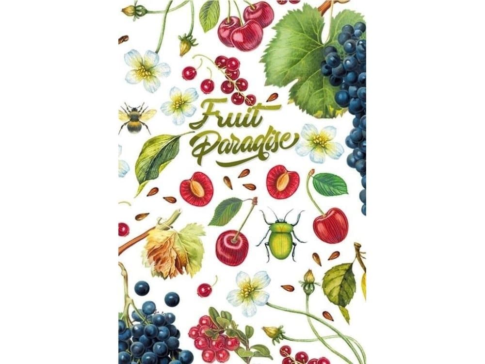Decorative notebook 128x165/64K line Cherries