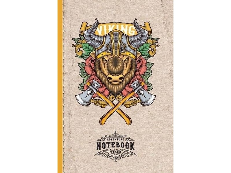 Decorative notebook 143x210/64K kratka Bizon Wiking