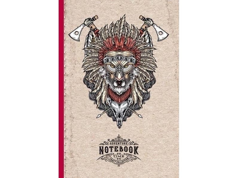 Decorative notebook 143x210/64K, grille Wilk Indianin