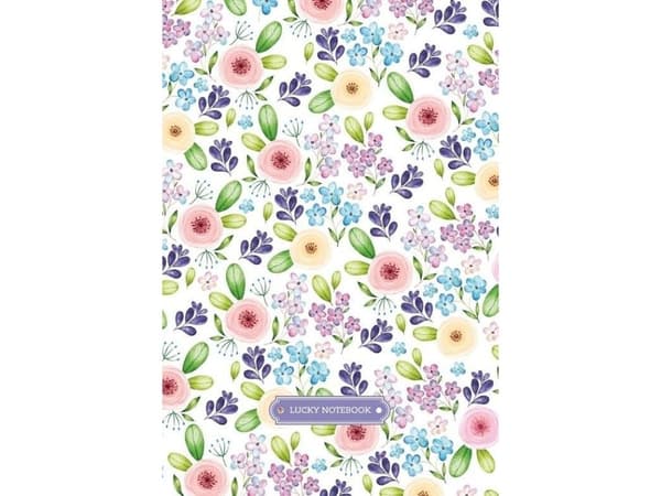 Fresh Dekorativ notatbok 128x165/64K rutenett Stjerner FRESH