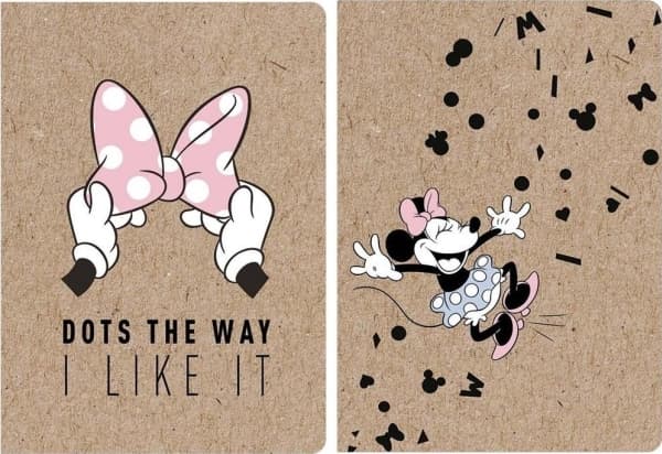 Notebook A5/60K Kraft Liner Minnie line (5 pcs)