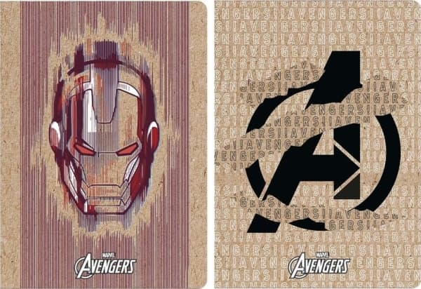 Notebook A5/60K Kraft Liner Avengers line (5 pcs)