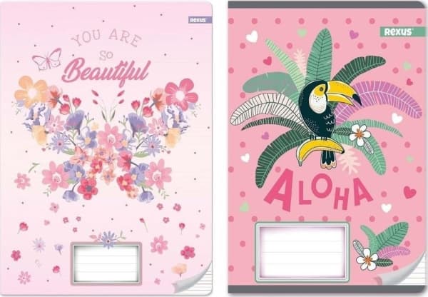 Notebook A4/32K line Girl (10 pcs)