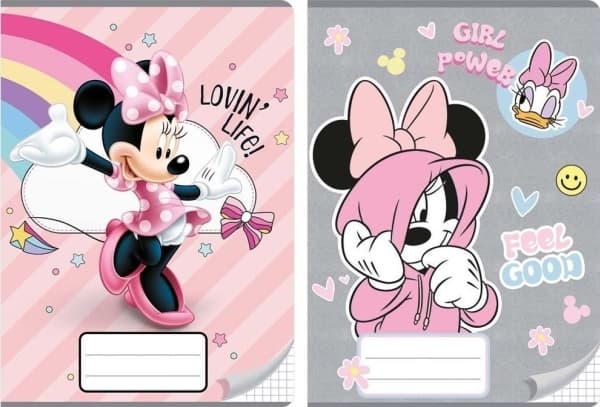 Notebook A5/16K checkered Minnie Mouse (20 pieces)