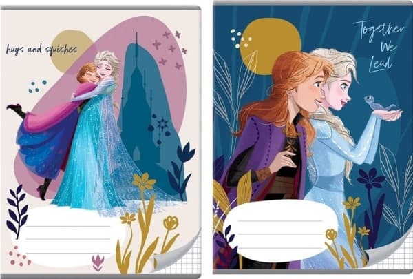 Notebook A5/16K, checkered Frozen (20 items)