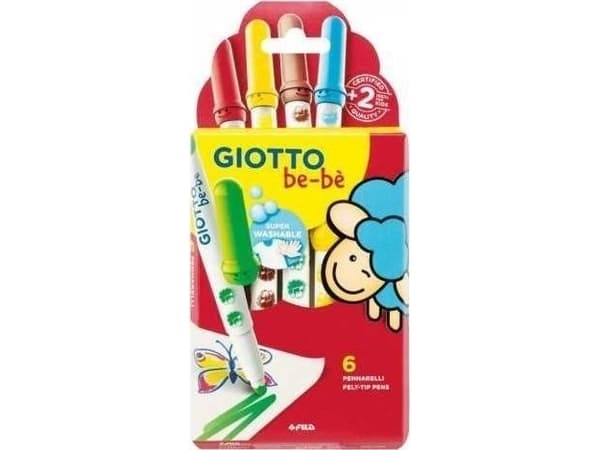 Giotto Super tusjer 6 farger Bebe GIOTTO