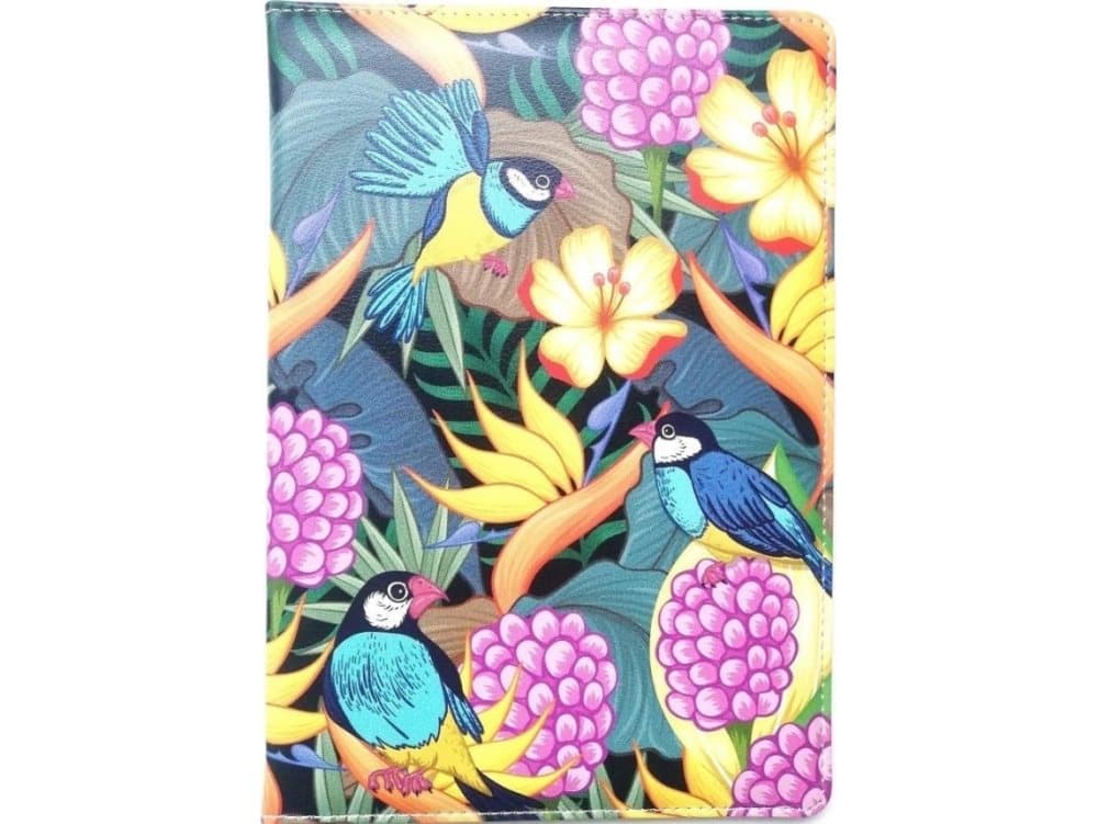 Decorative A5 notebook N9047 Birds 80 sheets checkered