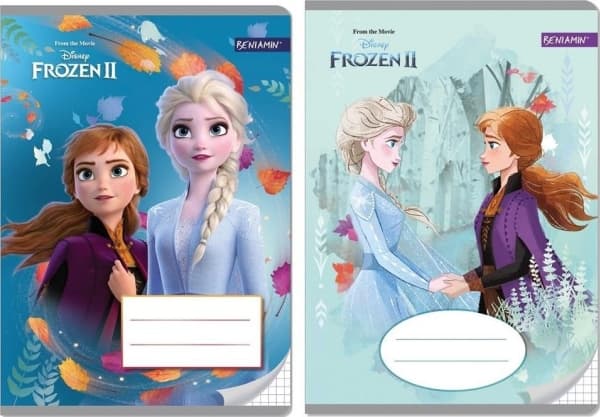 Notebook A5/32K, checkered Frozen II (10 items)