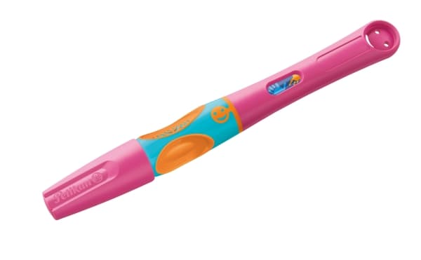 Pelikan griffix, Rosa, Påfyllning med bläckpatronssystem, Blå, Plast, Rostfritt stål, Högerhänt