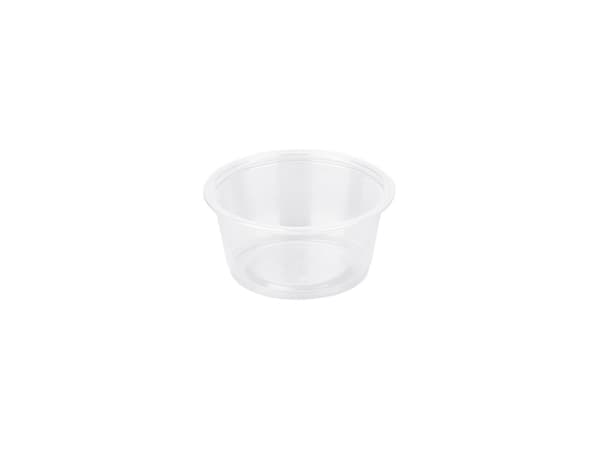 Dressingbæger 60ml/2 oz Ø62x27mm klar PP 250stk/pak