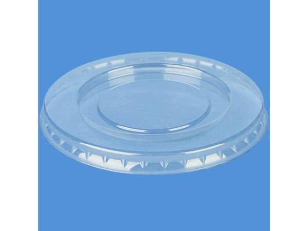Låg t/dressingbæger 90ml/3 oz Ø74mm klar PET 100stk/pak - (100 stk.)
