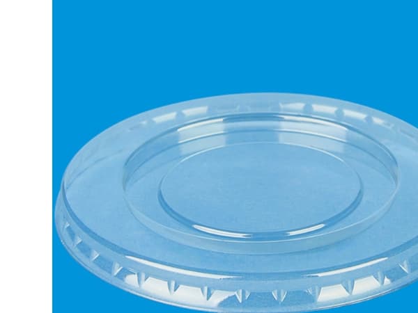 Låg t/dressingbæger 90ml/3 oz Ø74mm klar PET 100stk/pak - (100 stk.)
