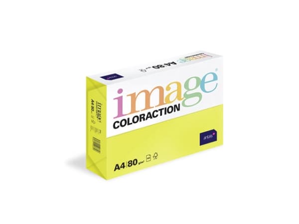 Kopipapir Image Coloraction A4 80g Ibiza Neon Yellow 500ark/pkt