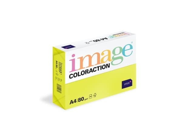 Kopipapir Image Coloraction A4 80g Ibiza Neon Yellow 500ark/pkt