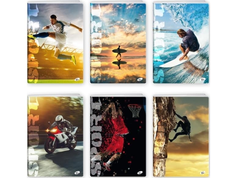 Elisa NOTEBOOK A5 32K LINE SPORT PACKAGE 20 PIECES