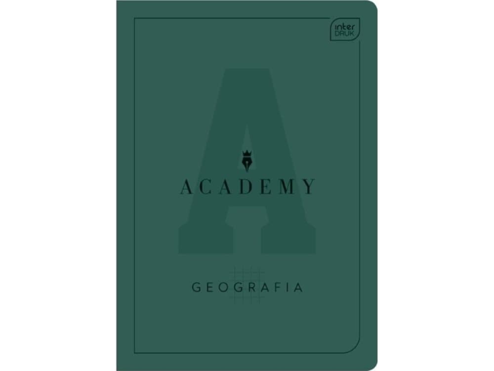 Notebook A5/60K checkered Geography Academy (10 items)