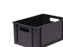 Klodskasse, Basic Box, sort, 12,5 L