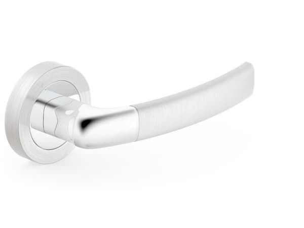 Metal-Bud Door Handle Camila Satin Nickel