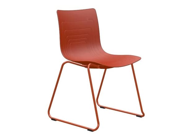Stol 5 Waves Rød Meder