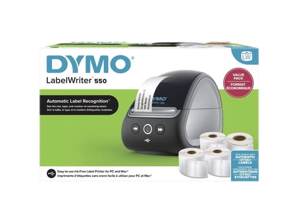 DYMO® LabelWriter™ 550 ValuePack Sort, Grå