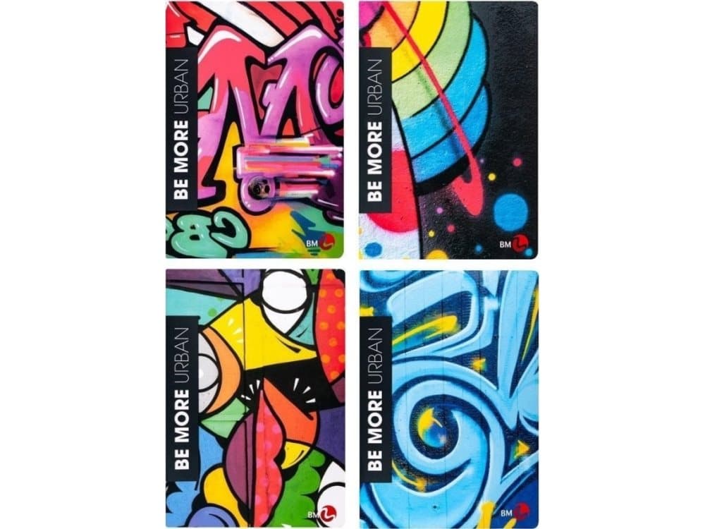 Notebook A4/72K Urban line (10 items)
