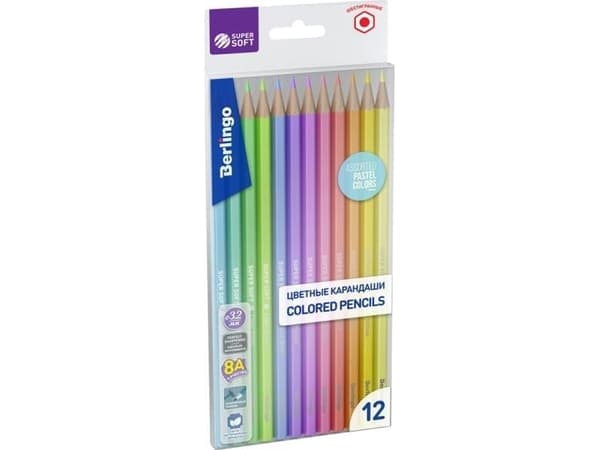 Berlingo 12 COLORS BERLINGO PASTEL PENCILS
