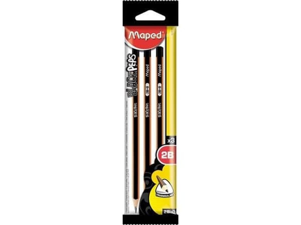 Maped Black Peps, 2B, 3 styck