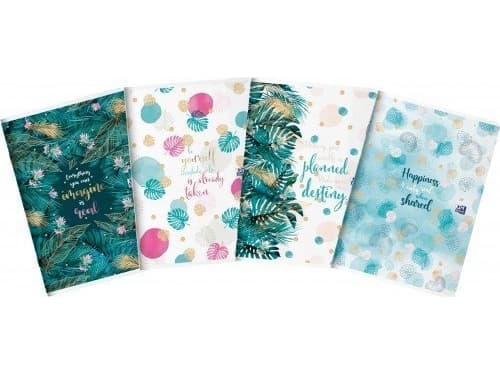 Notebook A5 60 sheets, checkered soft cover